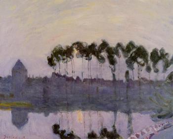 阿爾弗萊德 西斯萊 Setting Sun at Moret